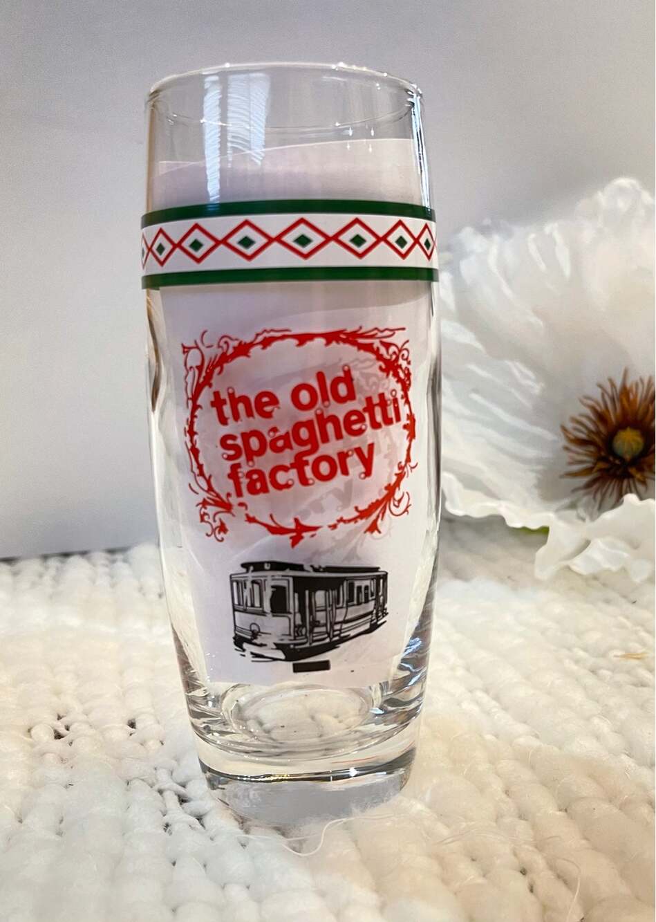 Vintage The Old Spaghetti Factory Collectible Glass